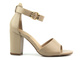 Eleganckie sandały damskie na słupku- Evento 23SD35-5578, beżowe