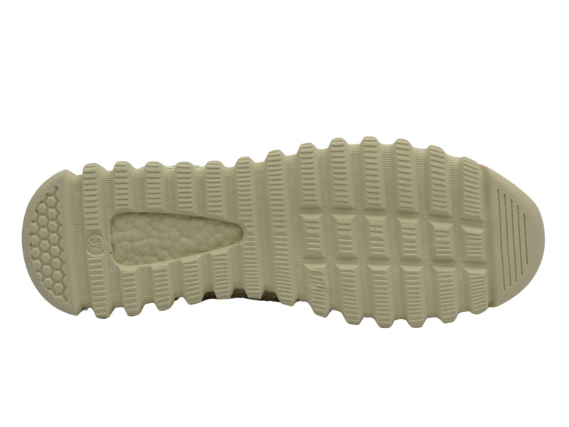 Koronkowe sportowe półbuty damskie - Nika Komfort H1982, beżowe