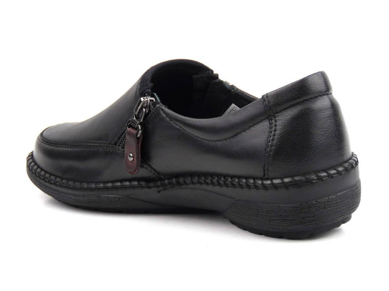 Półbuty damskie o podwyższonej tęgości K - AXEL KOSELA 9734, czarne