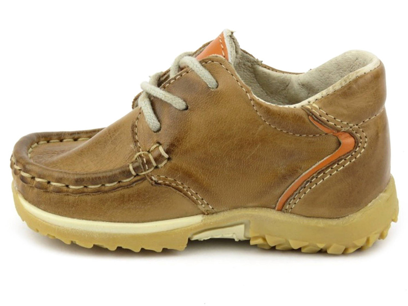 Półbuty dziecięce chłopięce ze skóry - Helios 007