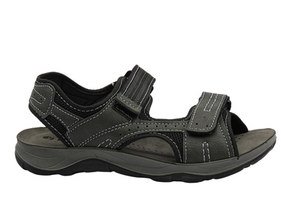 Wygodne, klasyczne sandały męskie szare INBLU TL20-01