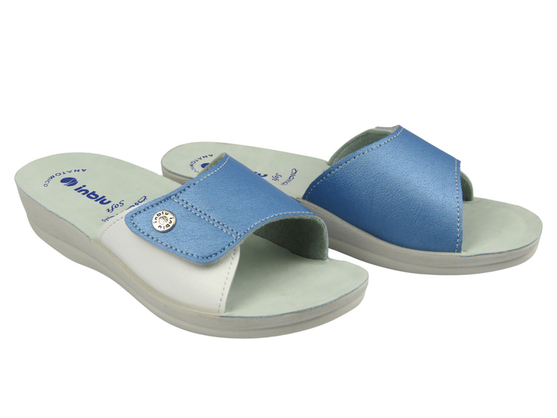 Wygodne klapki damskie Inblu VR-52, niebieskie
