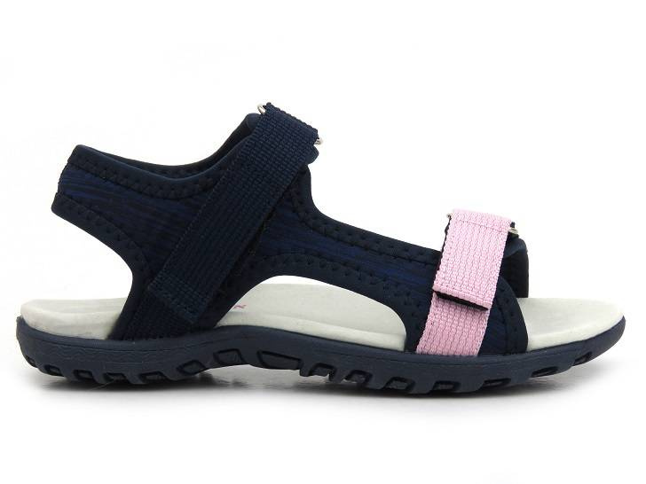 Sandały dziecięce ze skórzaną wkładką - AMERICAN CLUB RL 51/22, granatowe