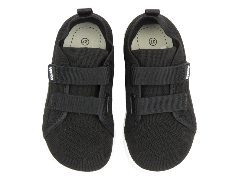 Barefoot, trampki, kapcie dziecięce na rzepy - BEFADO 003Y014, czarne