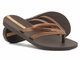 Japonki damskie basenowe - Ipanema 82067, brązowe
