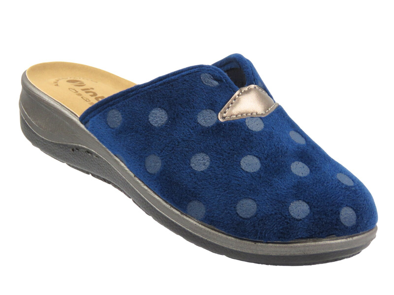 Kapcie damskie domowe Inblu OD-14, granatowy