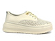 Ażurowe półbuty, sneakersy damskie - Artiker 54C1707, beżowe