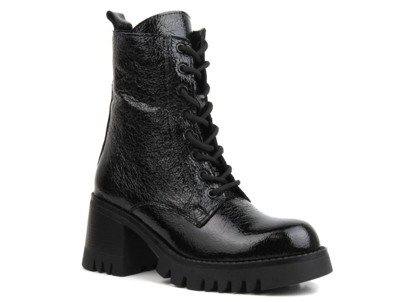 Botki, trapery damskie - VENEZIA 0010LP3R, czarne