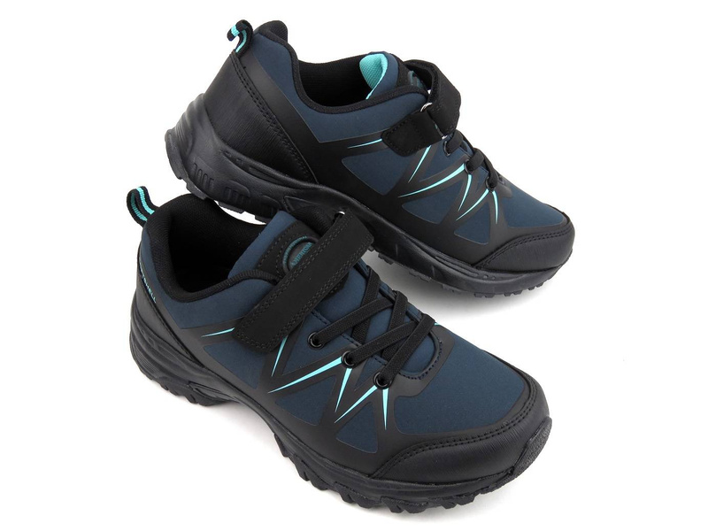 Trekkingi damskie / młodzieżowe - AMERICAN CLUB Soft Shell WT93/22, granatowe