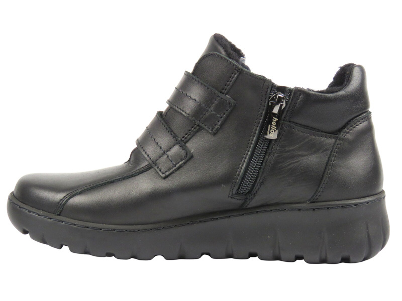 Botki damskie polskiej marki HELIOS Komfort 783, czarne