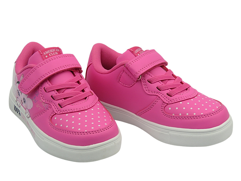 Buty dziecięce sportowe fuksja American Club ES 156/24