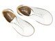 Barefoot skórzane minimalistyczne półbuty męskie białe Helios Komfort 829
