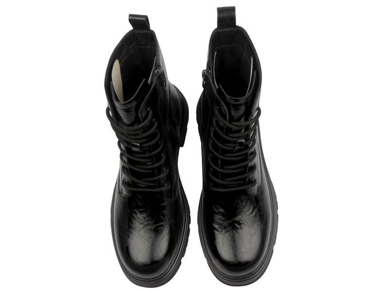 Ocieplane botki damskie - S. Barski MK52-019, czarne