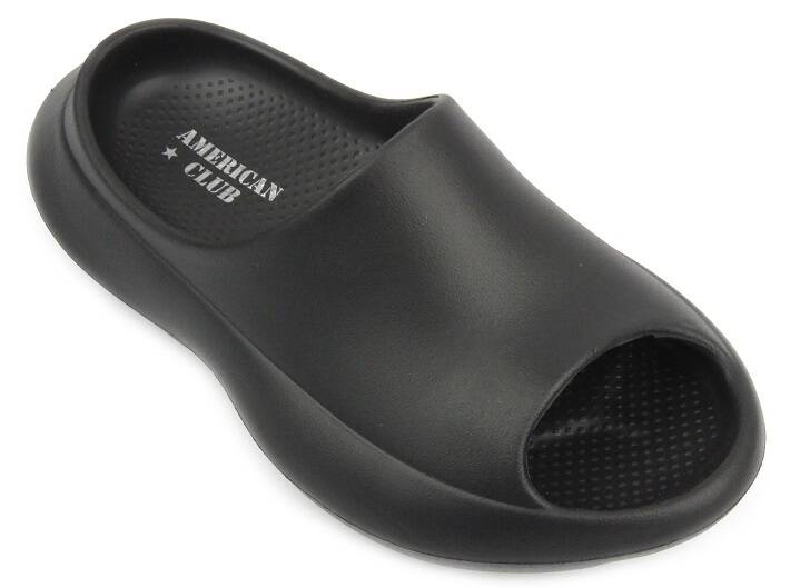 Klapki damskie piankowe - American Club NH155/24, czarne