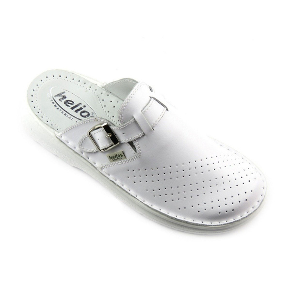 Klapki męskie medyczne polskiego producenta HELIOS KOMFORT 011, białe