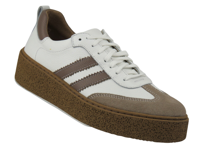 Skórzane półbuty damskie Nika Komfort 1503, bordowe