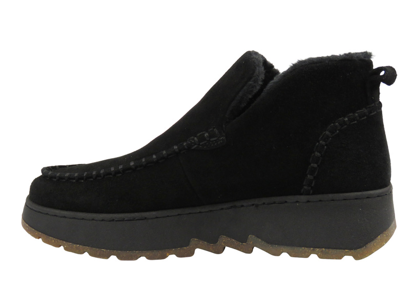 Damskie botki ocieplane Nika Komfort 0791-3085, czarne
