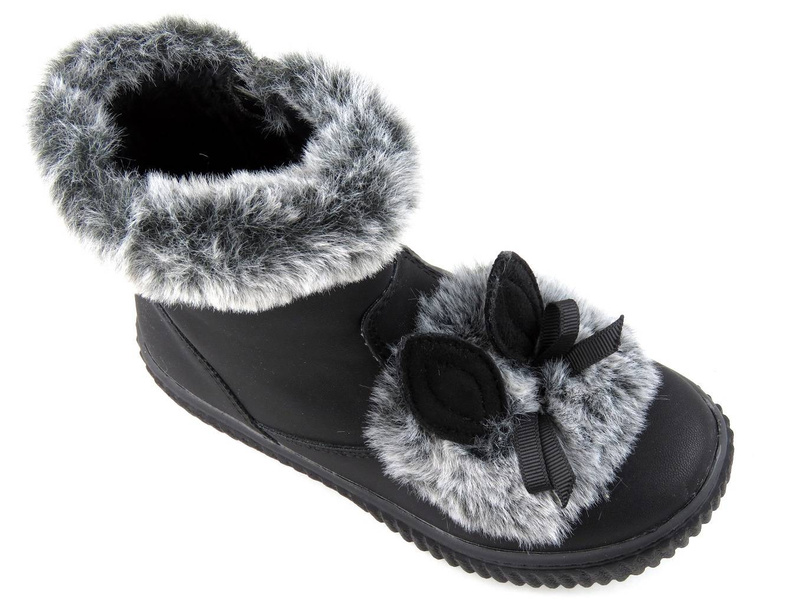 Kozaki dziecięce z króliczkiem - AMERICAN CLUB GC 27/20, czarne