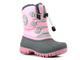 Śniegowce dziecięce ze ściągaczem - LEE COOPER LCJ-21-44-0518K, różowe z szarością