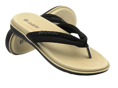 Klapki damskie japonki czarne INBLU  SF-04