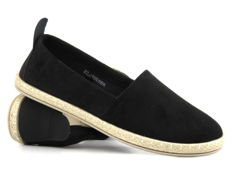 Espadryle damskie Potocki 23-16009, czarne