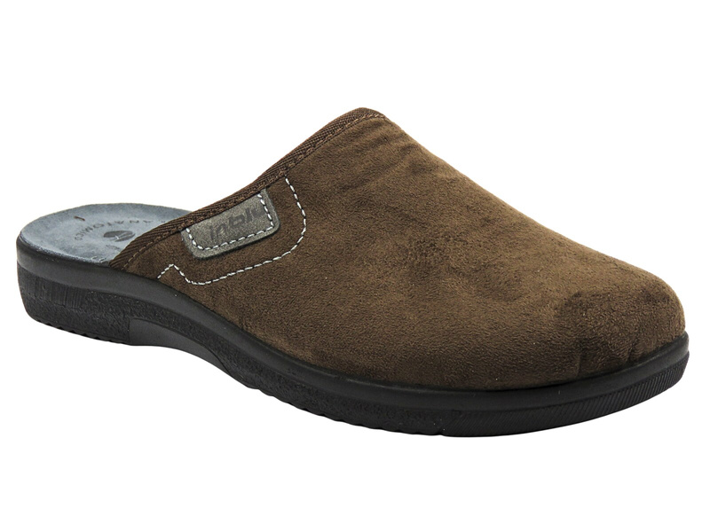 Wygodne kapcie męskie INBLU DG-82U, ciemnobrązowe