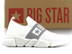 Wsuwane sneakersy damskie z przewiewnej tkaniny - BIG STAR JJ274297, białe