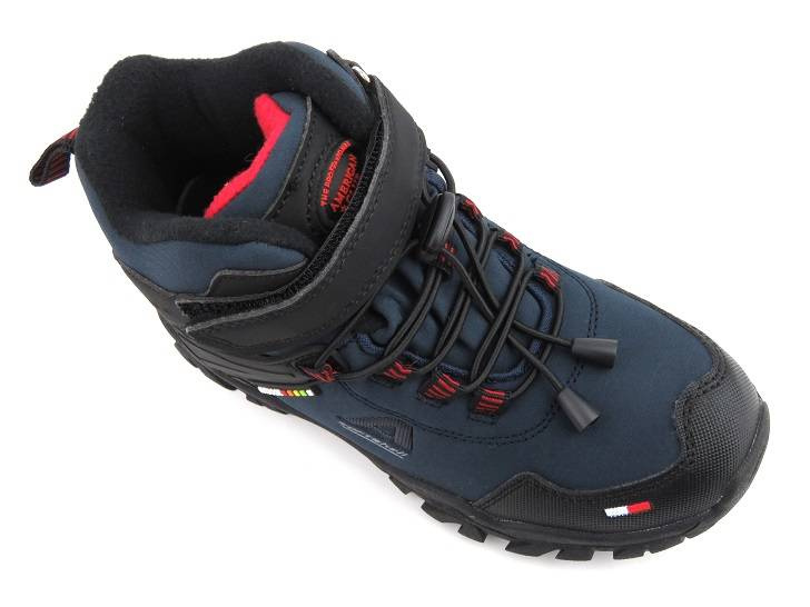 Śniegowce dziecięce, buty zimowe AMERICAN CLUB WT 65/22 WT 108/22 i WT 65/23, granatowe