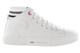 Ocieplane trampki damskie z elastycznym materiałem przy kostce - CROSS JEANS II2R4022, białe