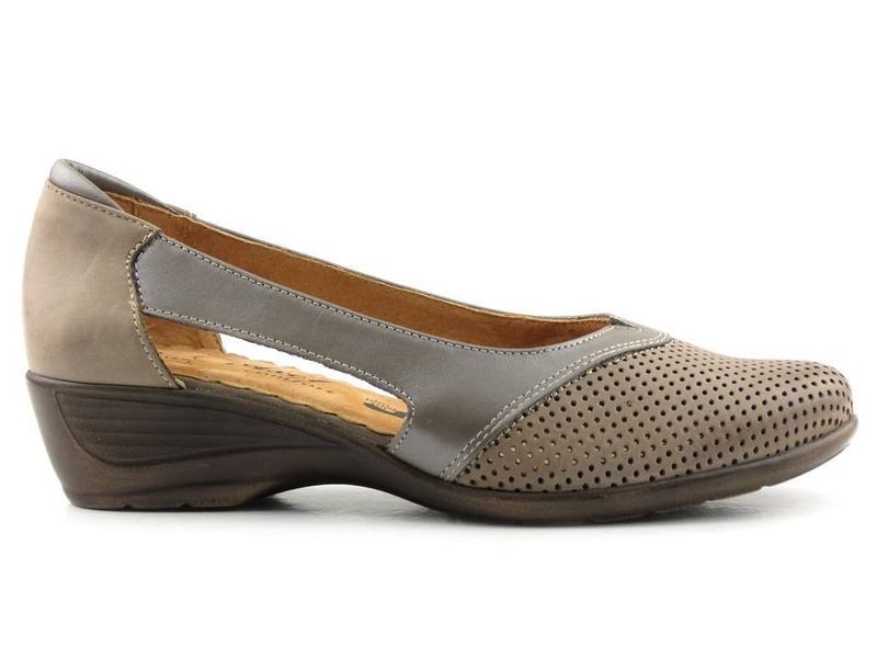 Półbuty damskie z ciekawymi wycięciami Axel 1567