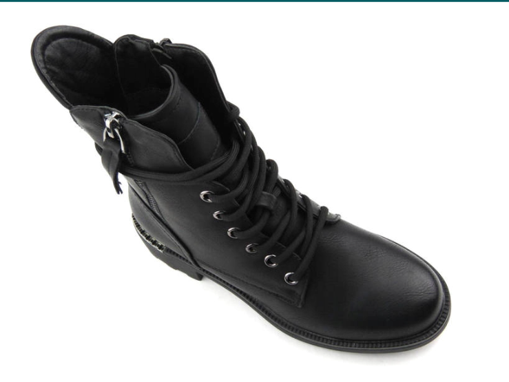 Ocieplane trapery, botki damskie - EVENTO 21BT35-4226, czarne