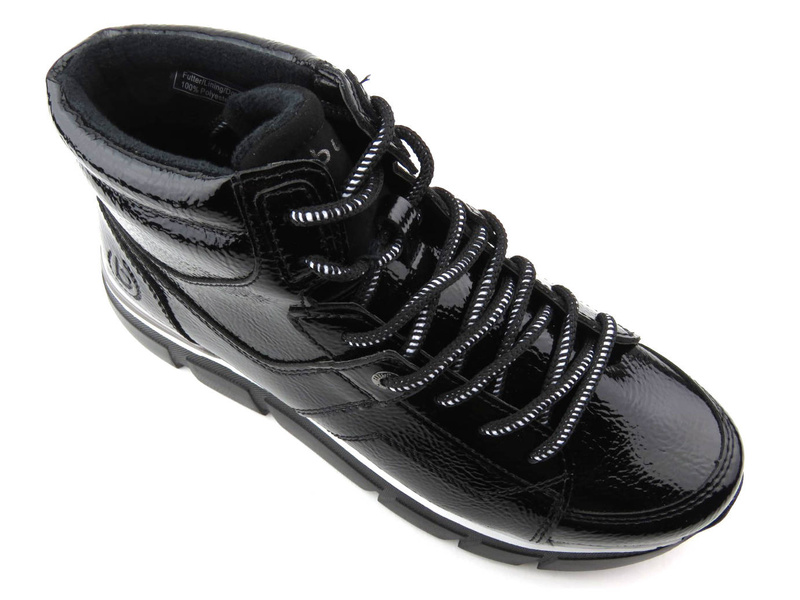 Ciepłe botki sportowe, śniegowce damskie - BUGATTI 431-A4432-5700, czarne