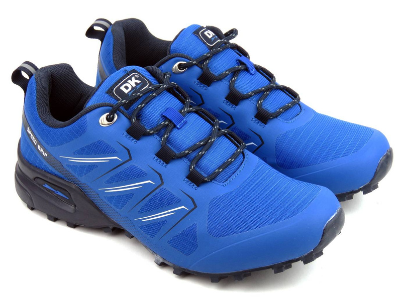 Buty męskie sportowe, adidasy dla biegaczy - DK Speed Grip VB16763, niebieskie