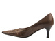 Czółenka damskie ze skóry naturalnej - But-S B610E, brązowe