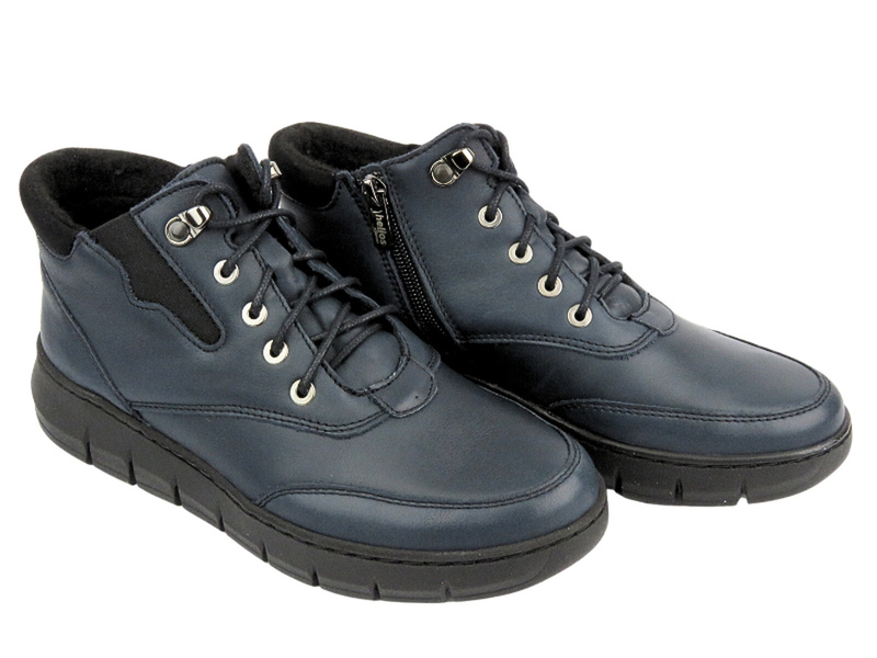 Wygodne botki damskie Helios Komfort 561, granatowe