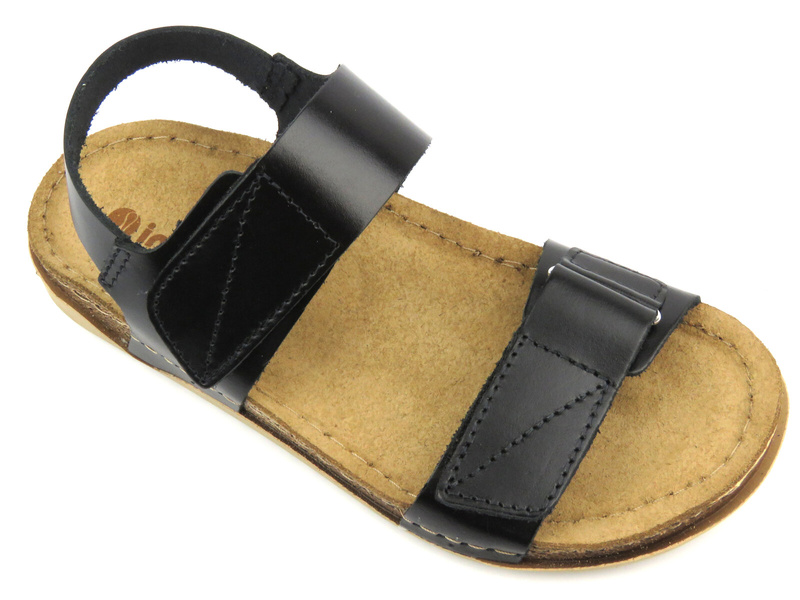 Sandały damskie ze skórzaną wkładką - INBLU AA-01G, czarne