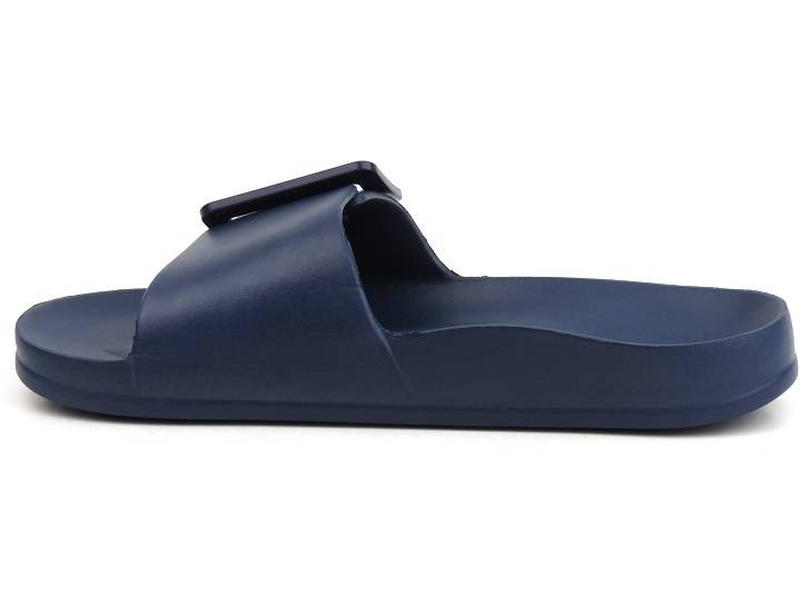 Gumowe klapki damskie z klamrą - Big Star FF274A388, granatowe