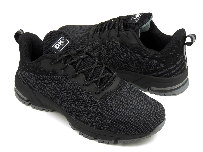 Lekkie sneakersy męskie, adidasy DK VB16759, czarne