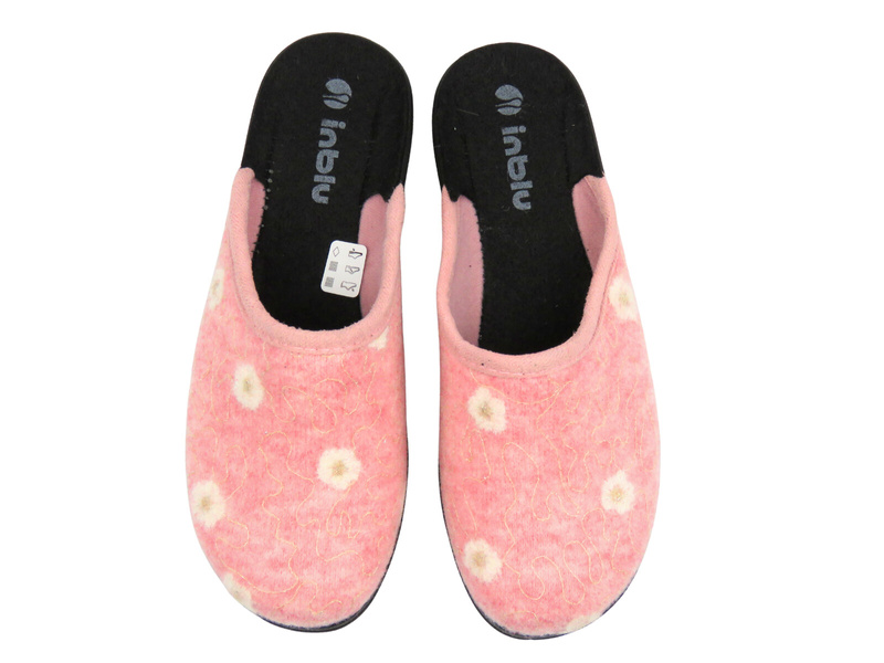 Kapcie damskie filcowe różowe INBLU CA-10H
