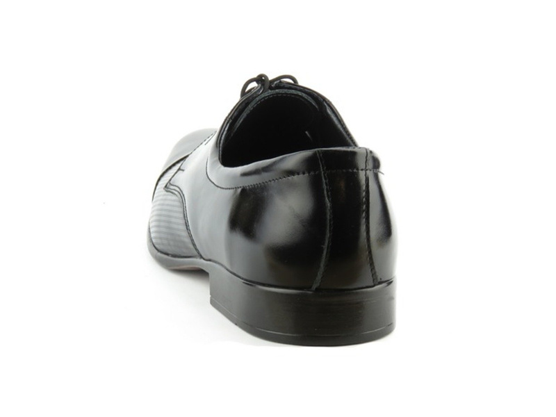 Półbuty, derby męskie MOSKAŁA 194, czarne