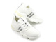 Sneakersy damskie z miękkiej tkaniny - GOE JJ2N4100, białe