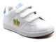 Buty sportowe dziecięce FANCO ES07-HH1304, biało-niebieskie z koroną