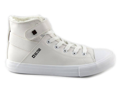 Ciepłe trampki damskie Big Star V274541FW20, białe