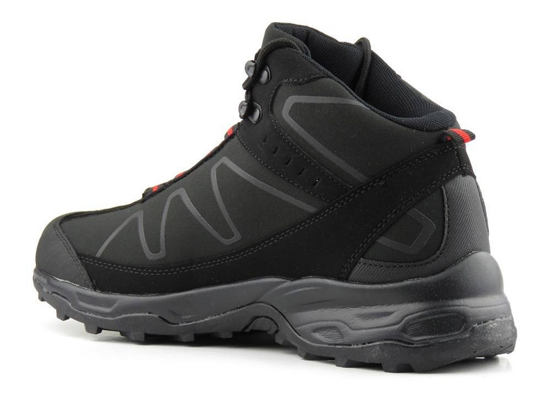 Buty trekkingowe męskie za kostkę - DK Aqua Soft Shell 2147, czarne