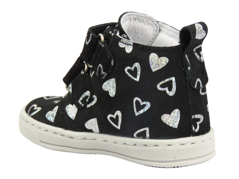 Trzewiki, półbuty dziecięce na rzepy - Jamet 1102, czarne