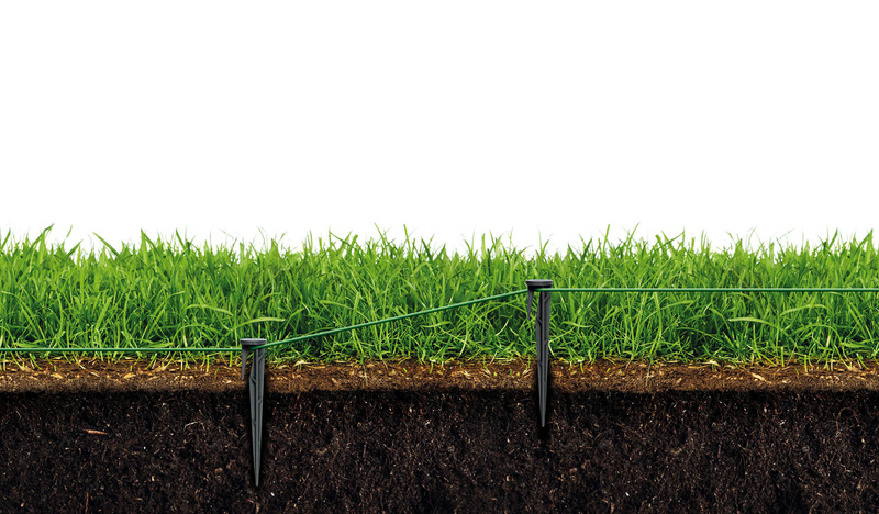 Kołki do mocowania przewodu granicznego kosiarki i siatek na krety GardenPLAST - LinePEG 100 mm (10 cm), 100 sztuk