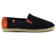 Espadryle męskie ze skóry zamszowej - VENEZIA 433-16392, granatowe