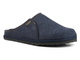 Filcowe kapcie męskie ze skórzaną wkładką - INBLU SI-20, granatowe