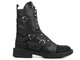Bogato zdobione botki, workery damskie - VENEZIA 00101177D, czarne
