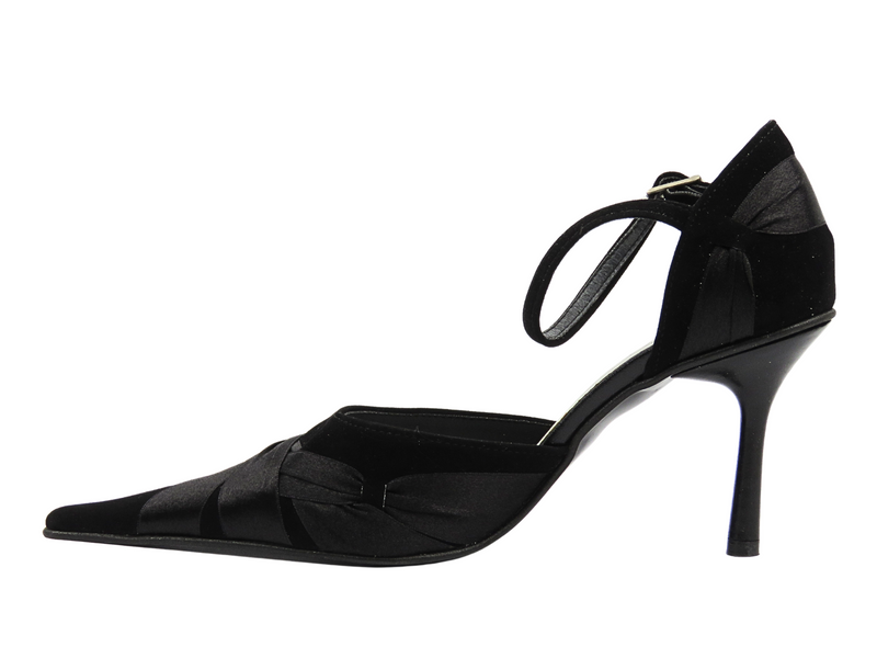 Eleganckie czółenka na szpilce ALSKI 227 czarne na szpilce